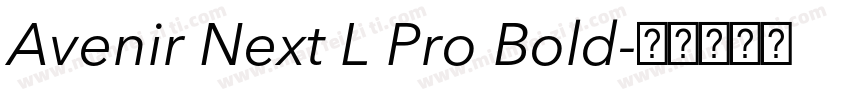 Avenir Next L Pro Bold字体转换